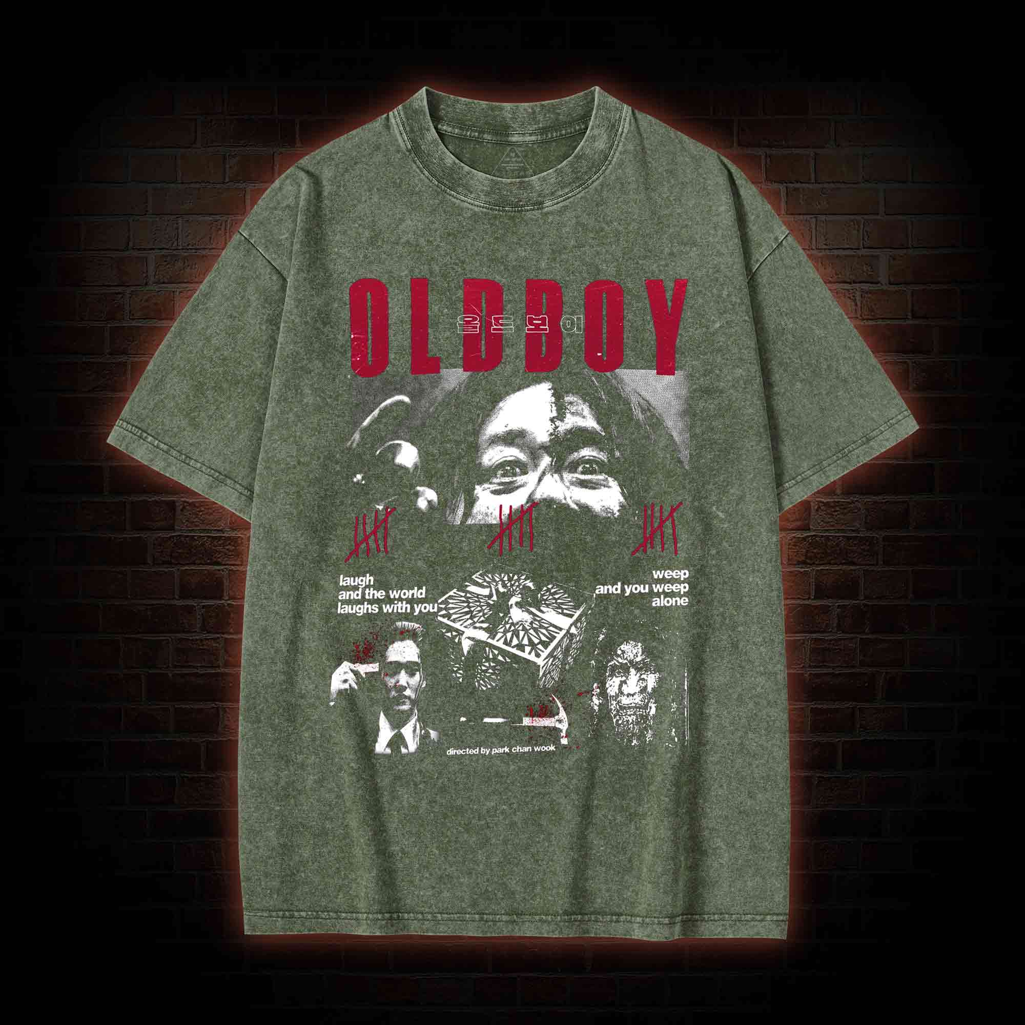 Laugh and the World Laughs with You Washed T-shirt