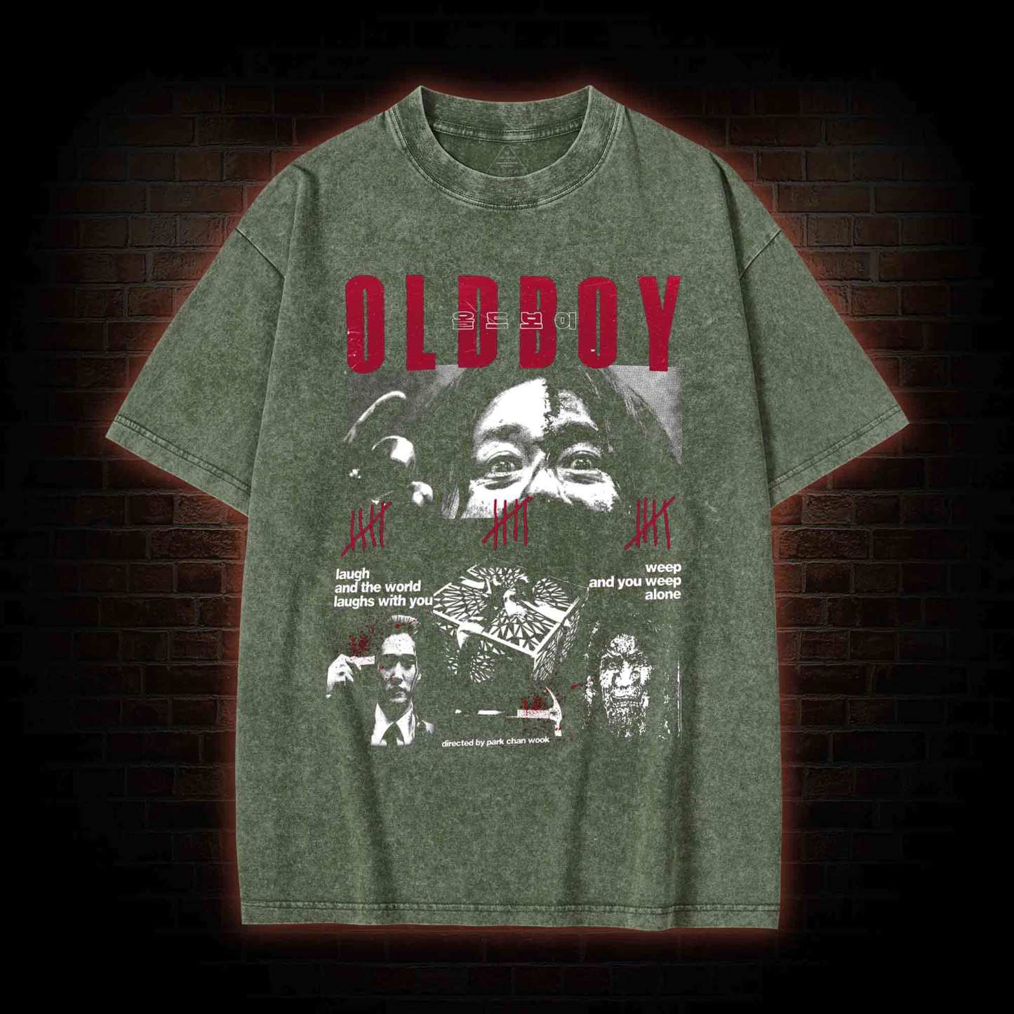 Laugh and the World Laughs with You Washed T-shirt