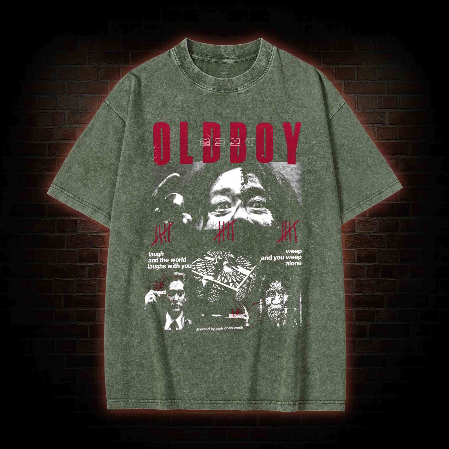 Laugh and the World Laughs with You Washed T-shirt