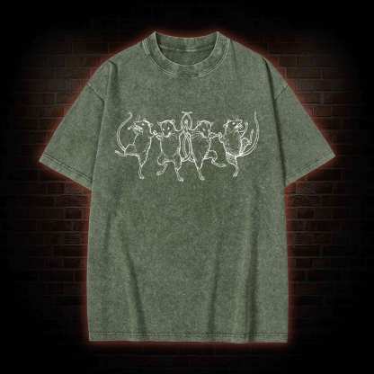 Dancing Rats Washed T-shirt
