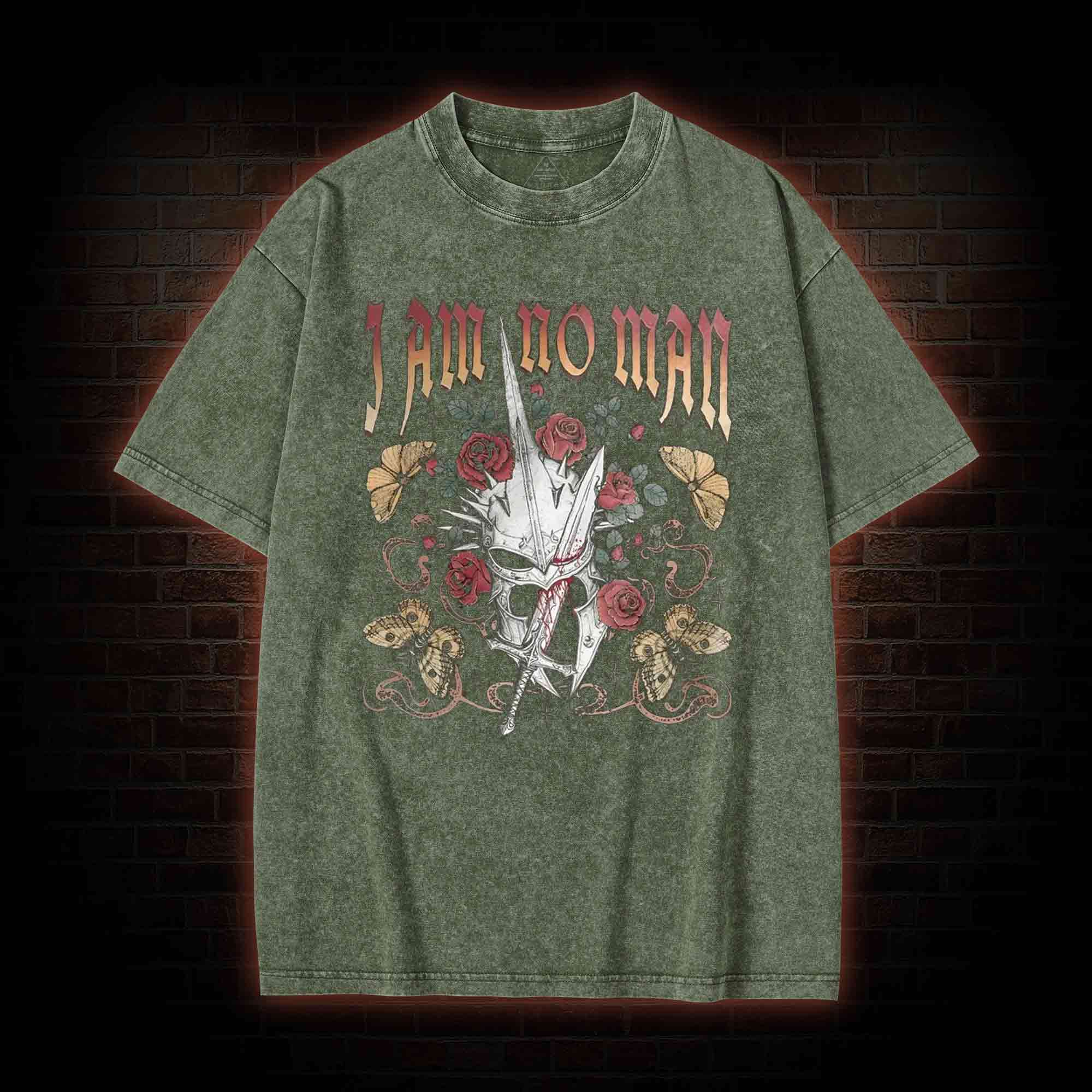 I Am No Man Washed T-shirt