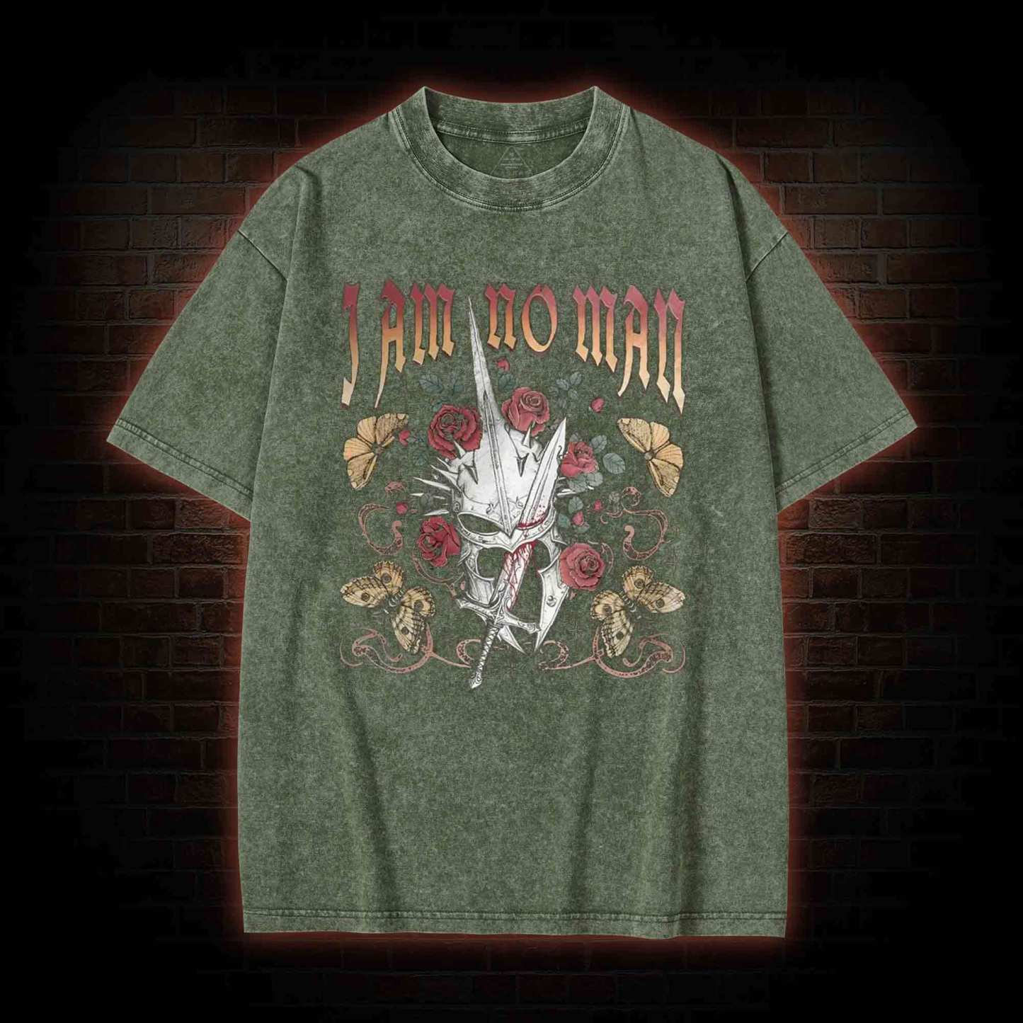 I Am No Man Washed T-shirt