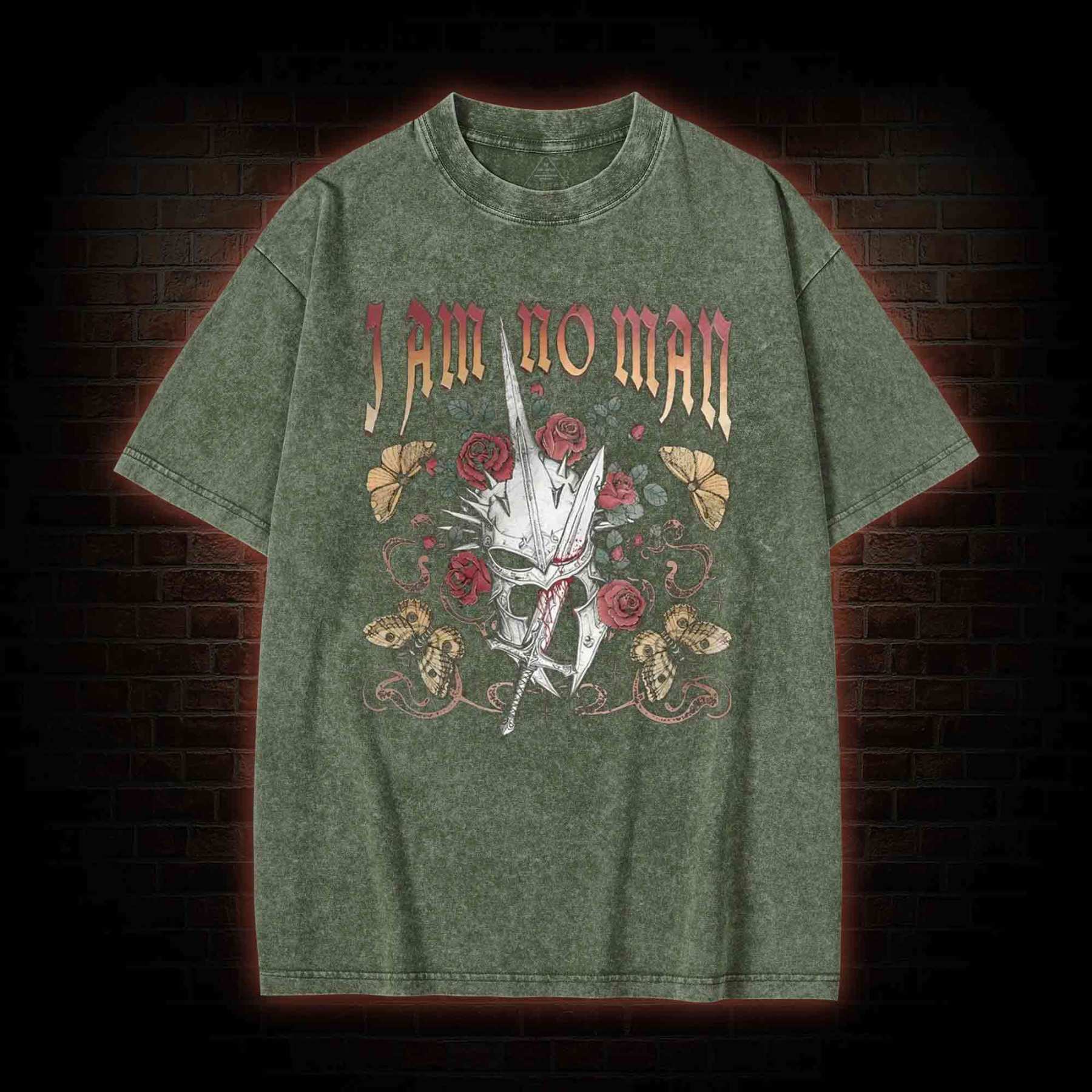 I Am No Man Washed T-shirt