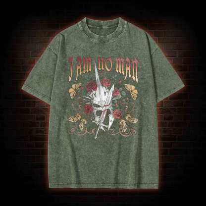 I Am No Man Washed T-shirt