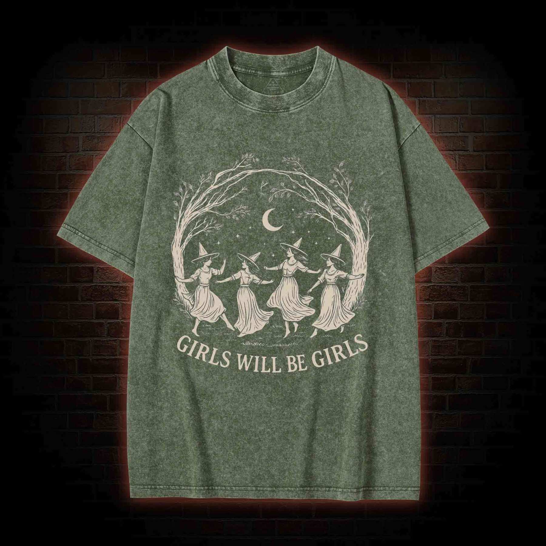 Girls will be Girls Washed T-shirt