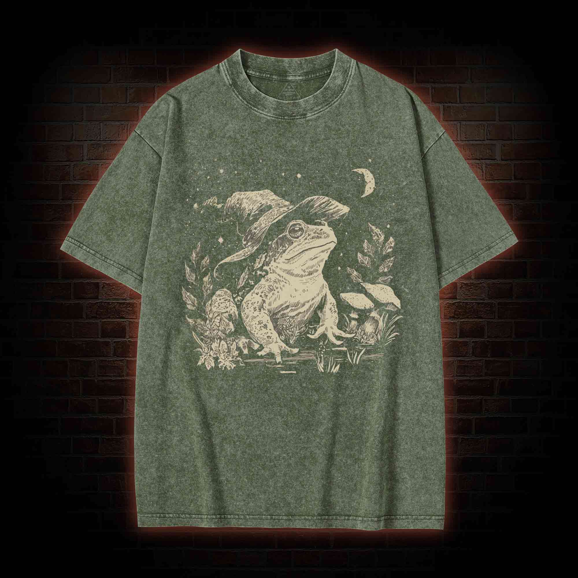 Witchy Frog Washed T-shirt