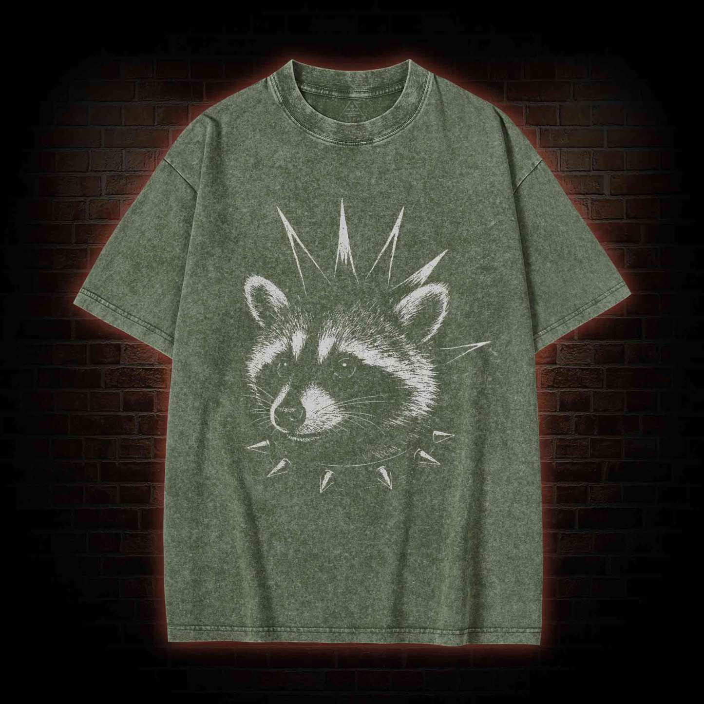 Punk Raccoon Washed T-shirt
