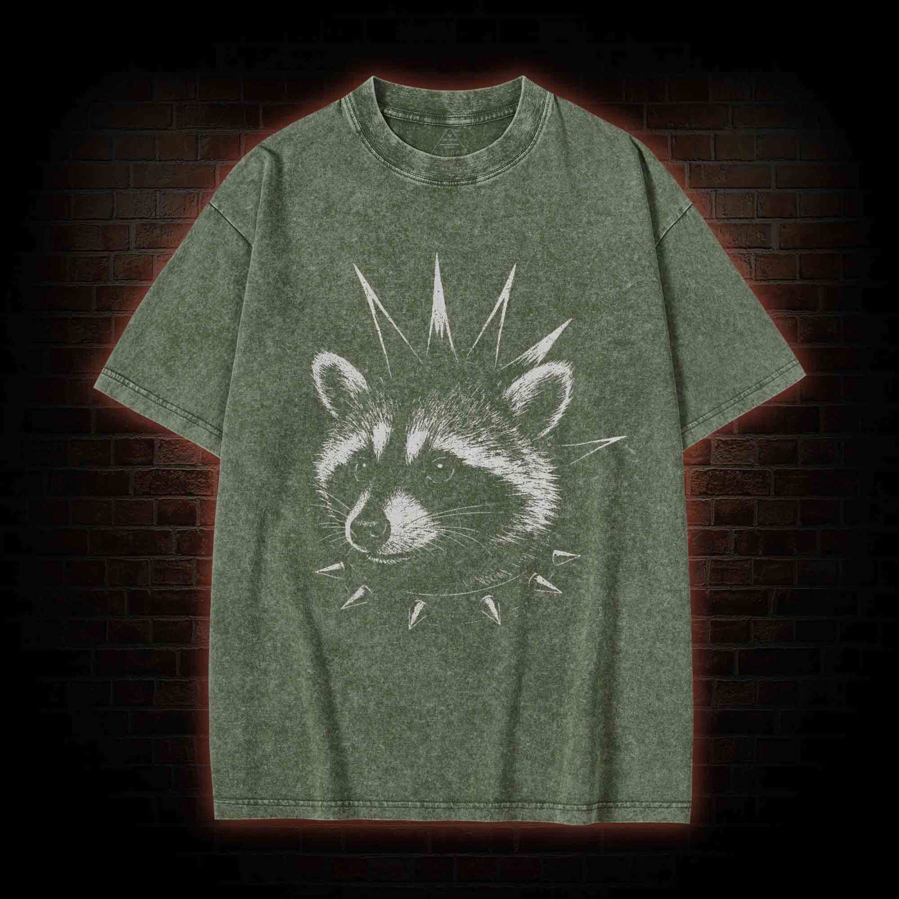 Punk Raccoon Washed T-shirt