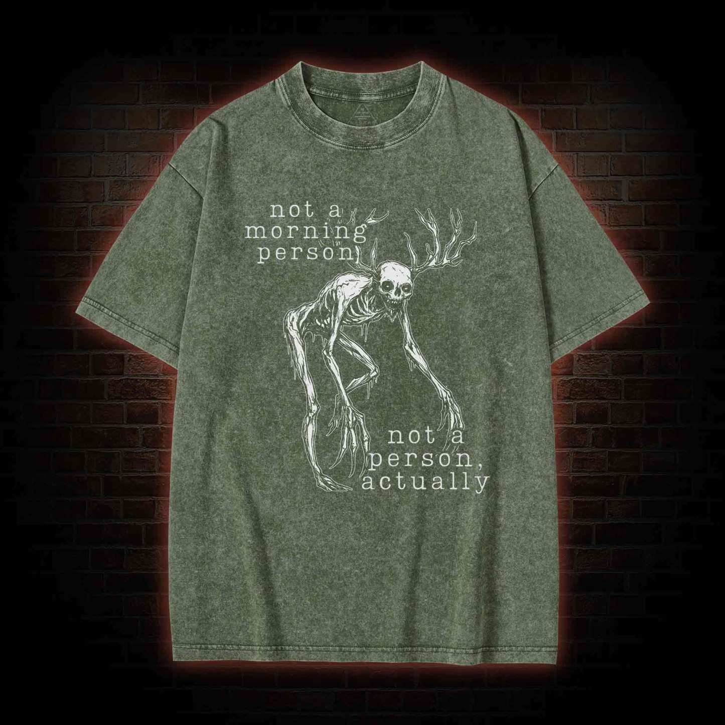 Wendigo Morning Person Washed T-shirt