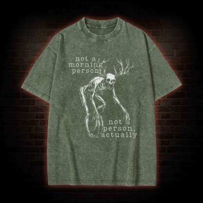 Wendigo Morning Person Washed T-shirt