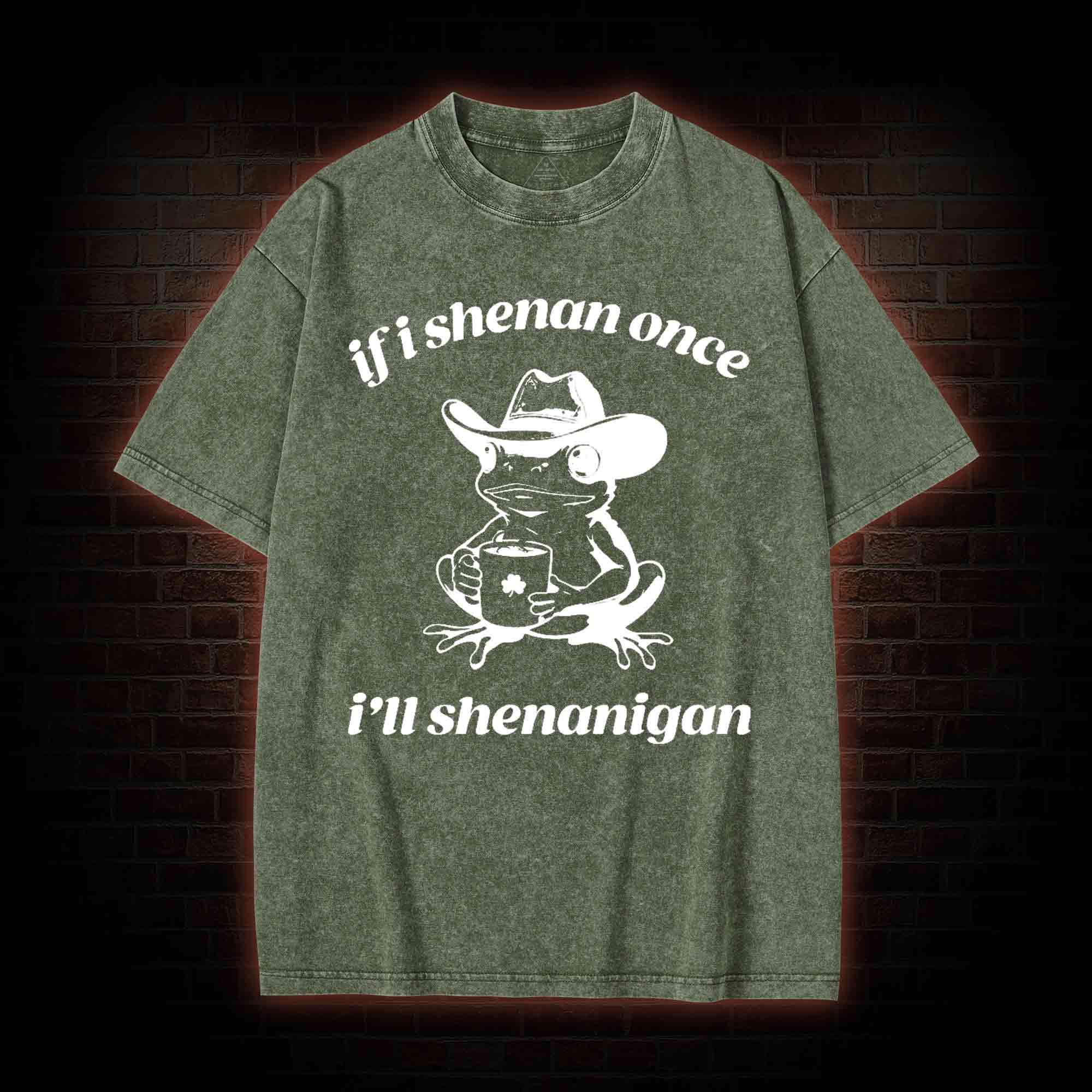 If I Shenan Once I'll Shenanigan Washed T-shirt