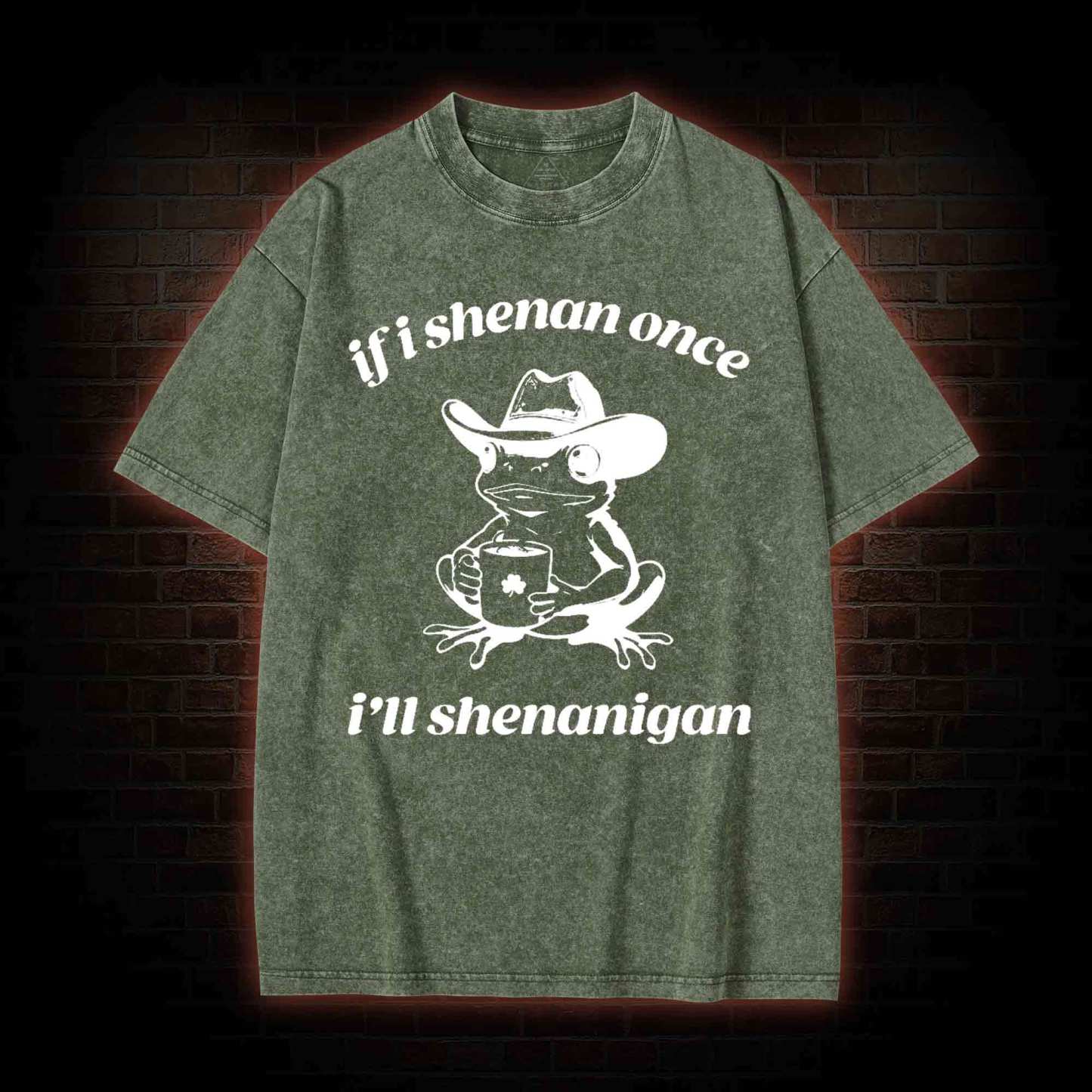If I Shenan Once I'll Shenanigan Washed T-shirt