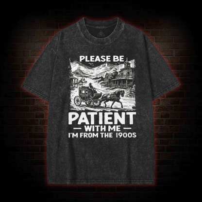 Men's Funny I am from 1900s Washed T-shirt