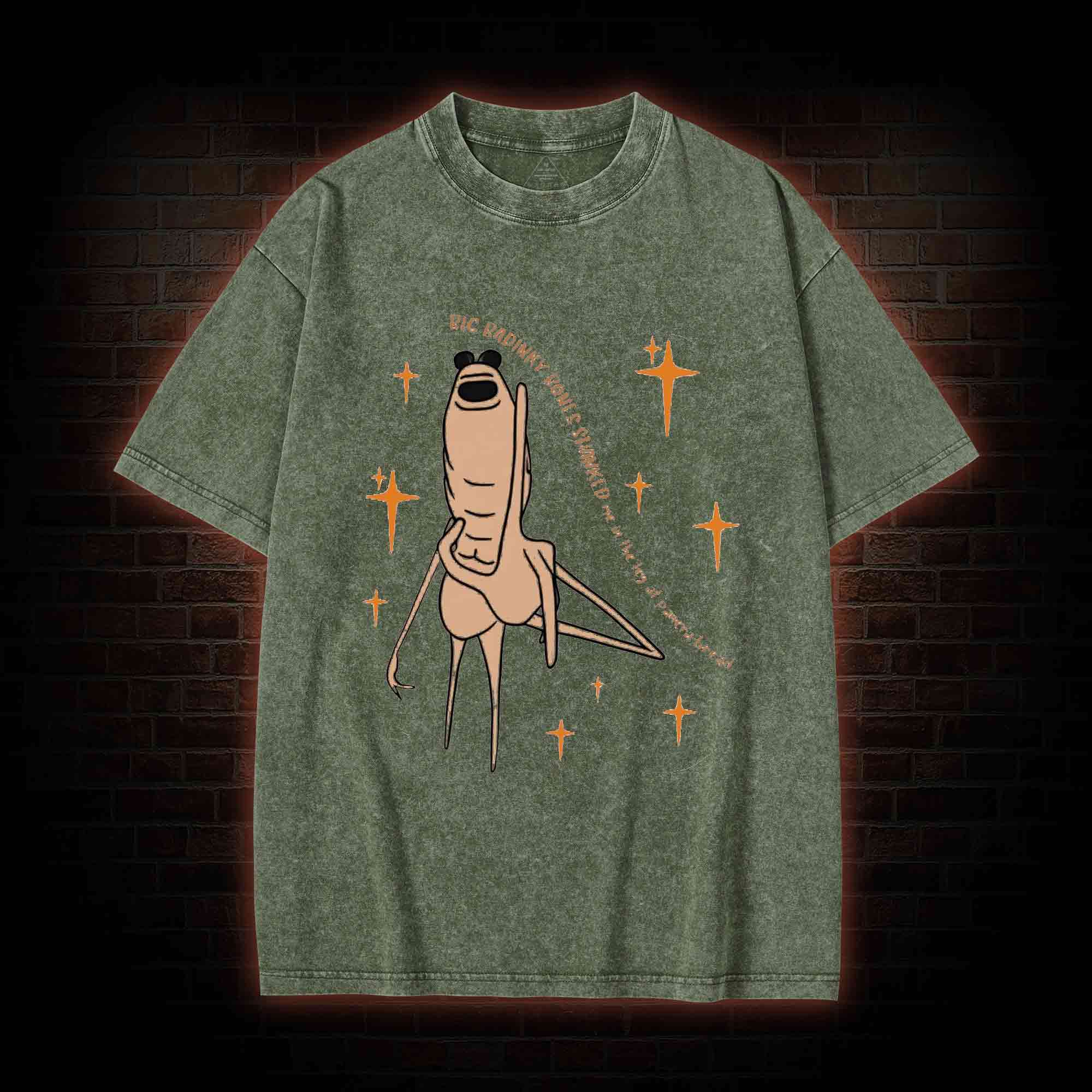 Marcus the Worm Washed T-shirt