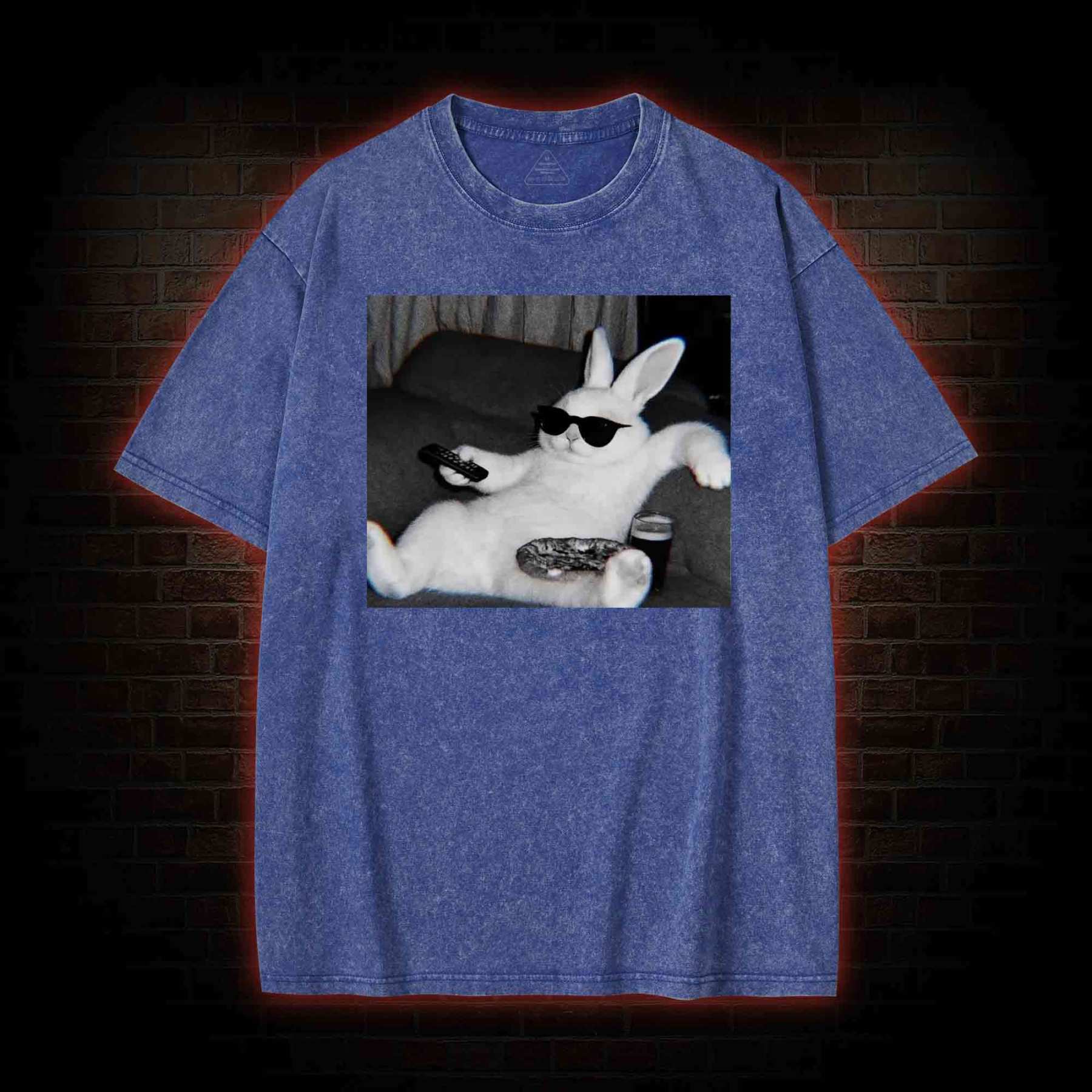 Chill Easter Bunny Washed T-shirt