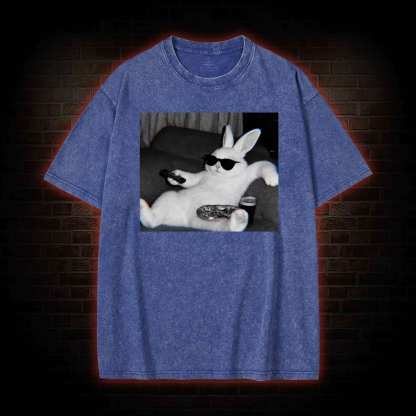 Chill Easter Bunny Washed T-shirt