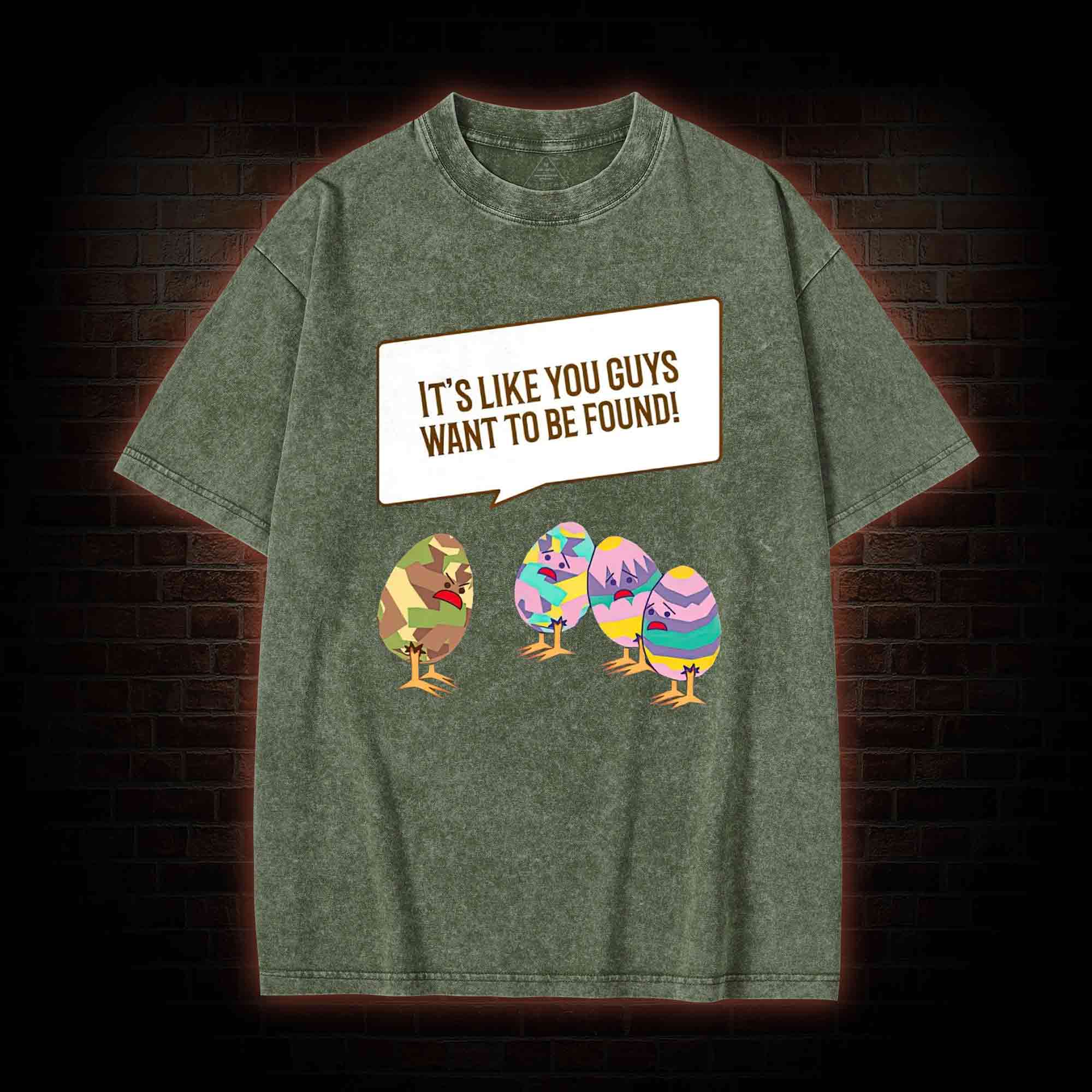 Easter Egg Complaint Washed T-shirt