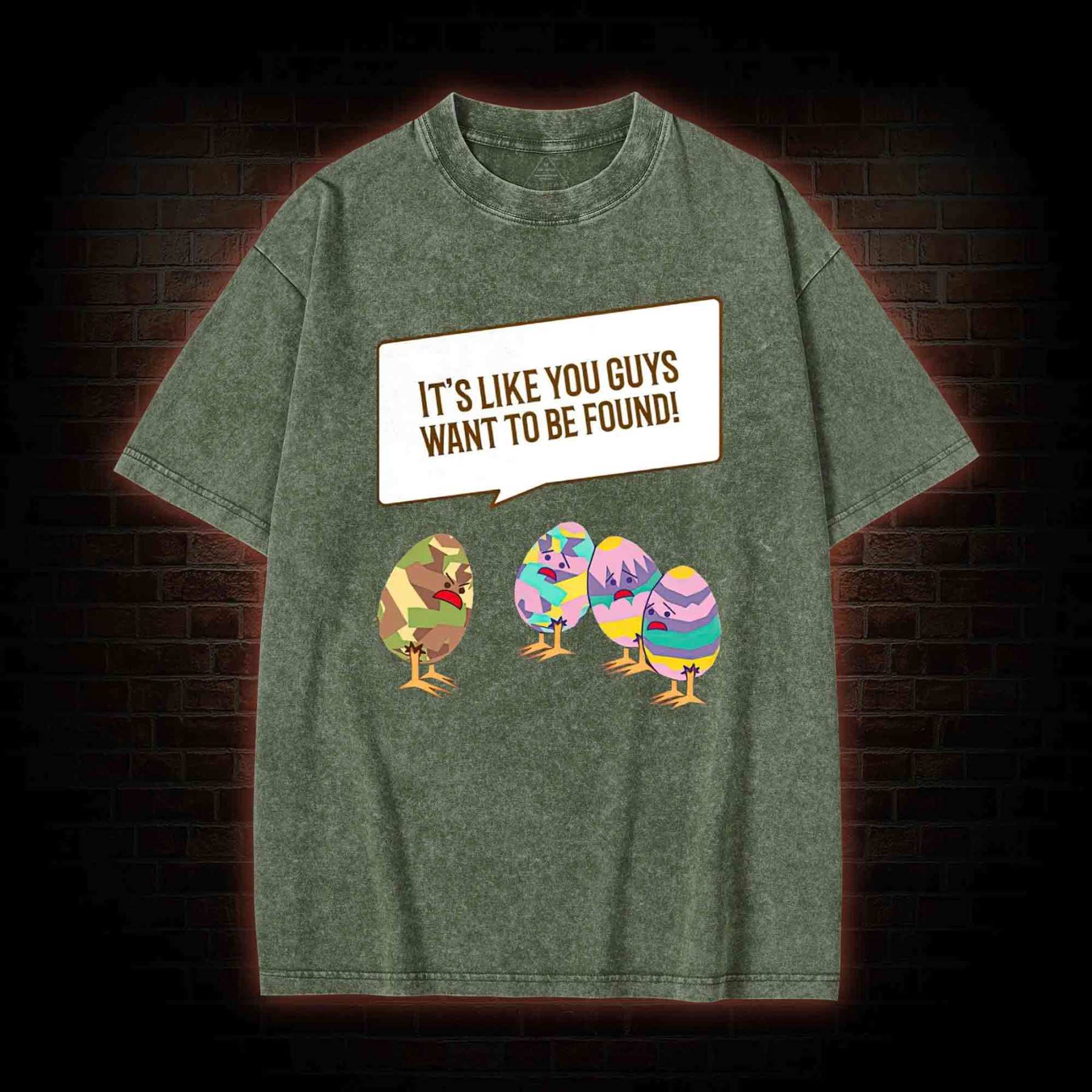 Easter Egg Complaint Washed T-shirt