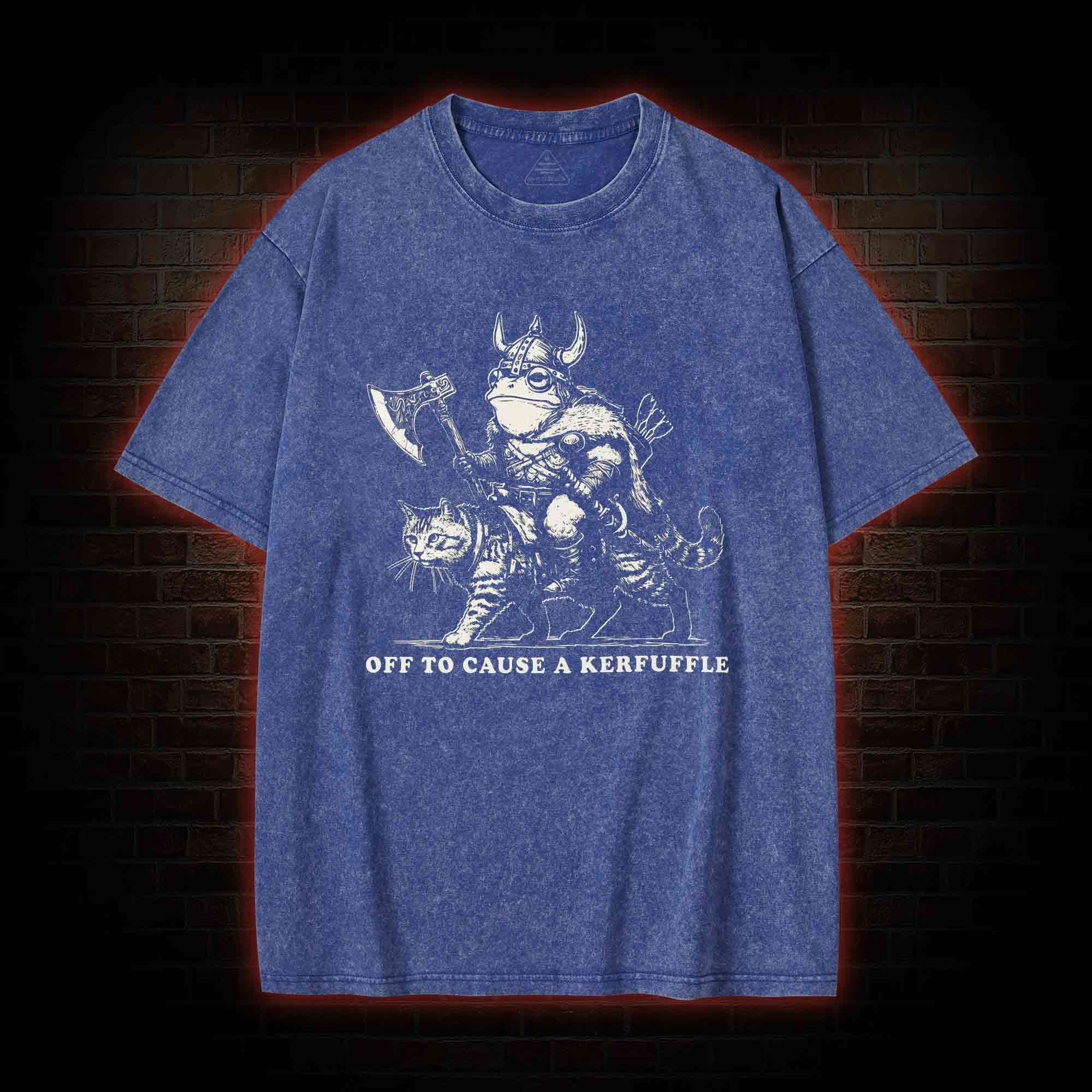 Off to Cause a Kerfuffle Washed T-shirt