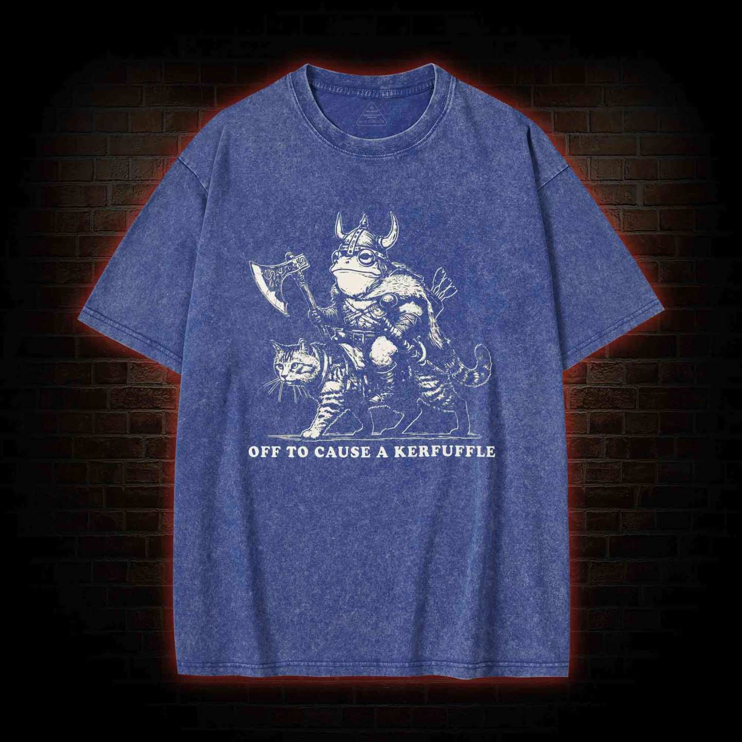 Off to Cause a Kerfuffle Washed T-shirt