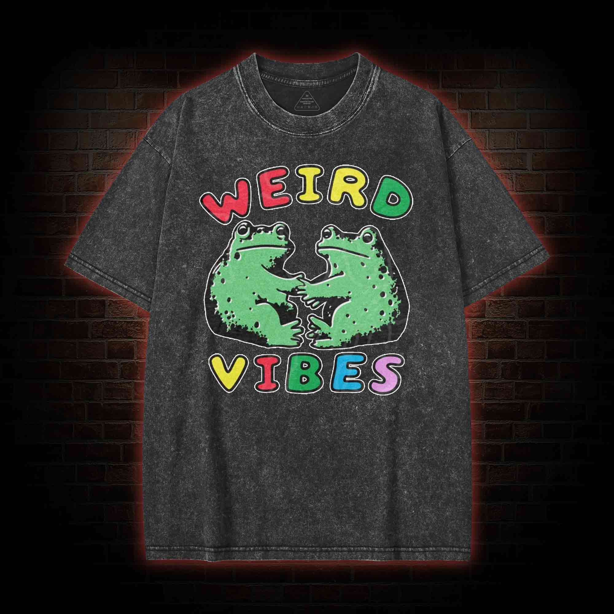 Funny Frog Cottagecore Washed T-shirt