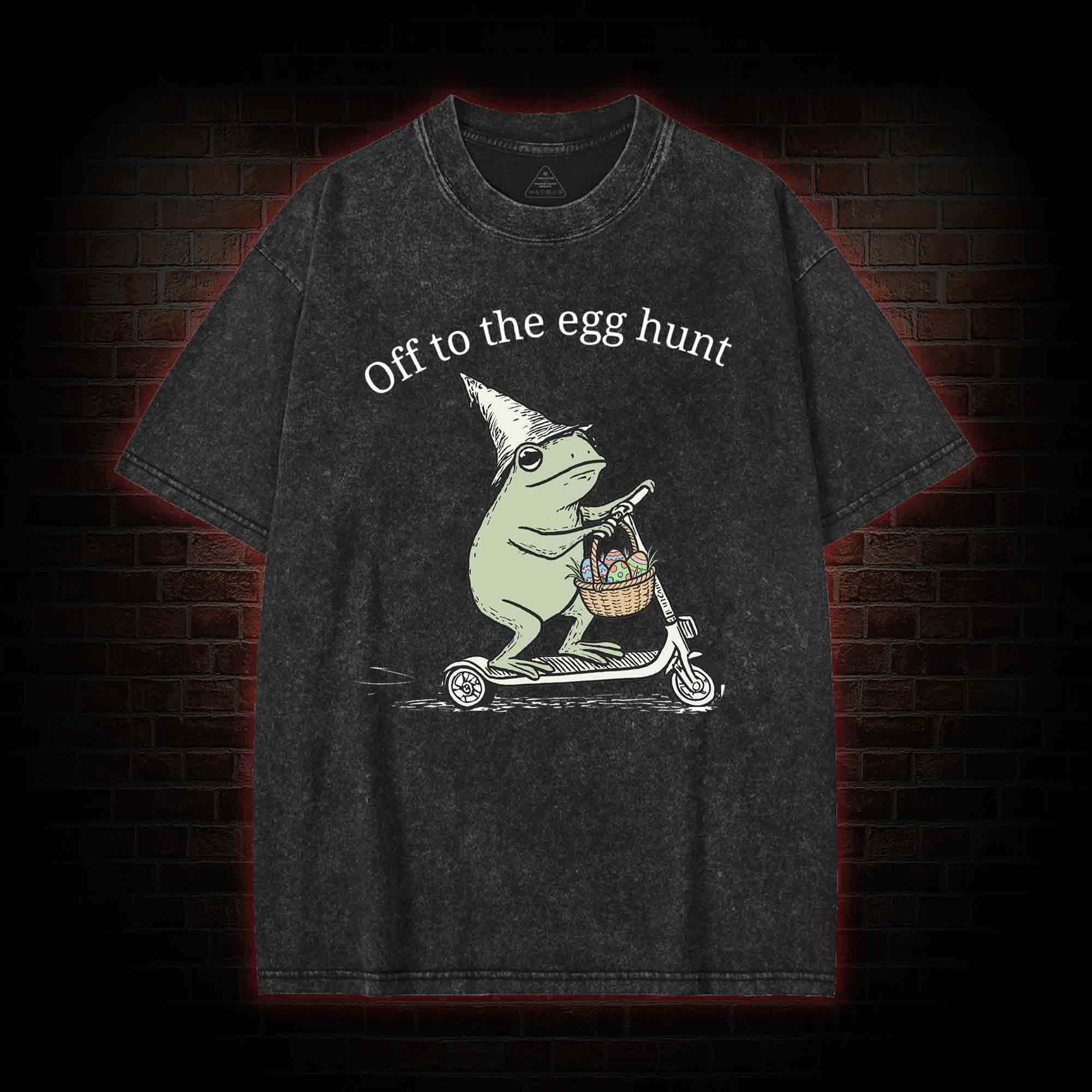 Off to the Egg Hunt Washed T-shirt