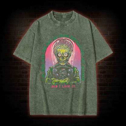 Socially Ack Ack Ackward Washed T-shirt