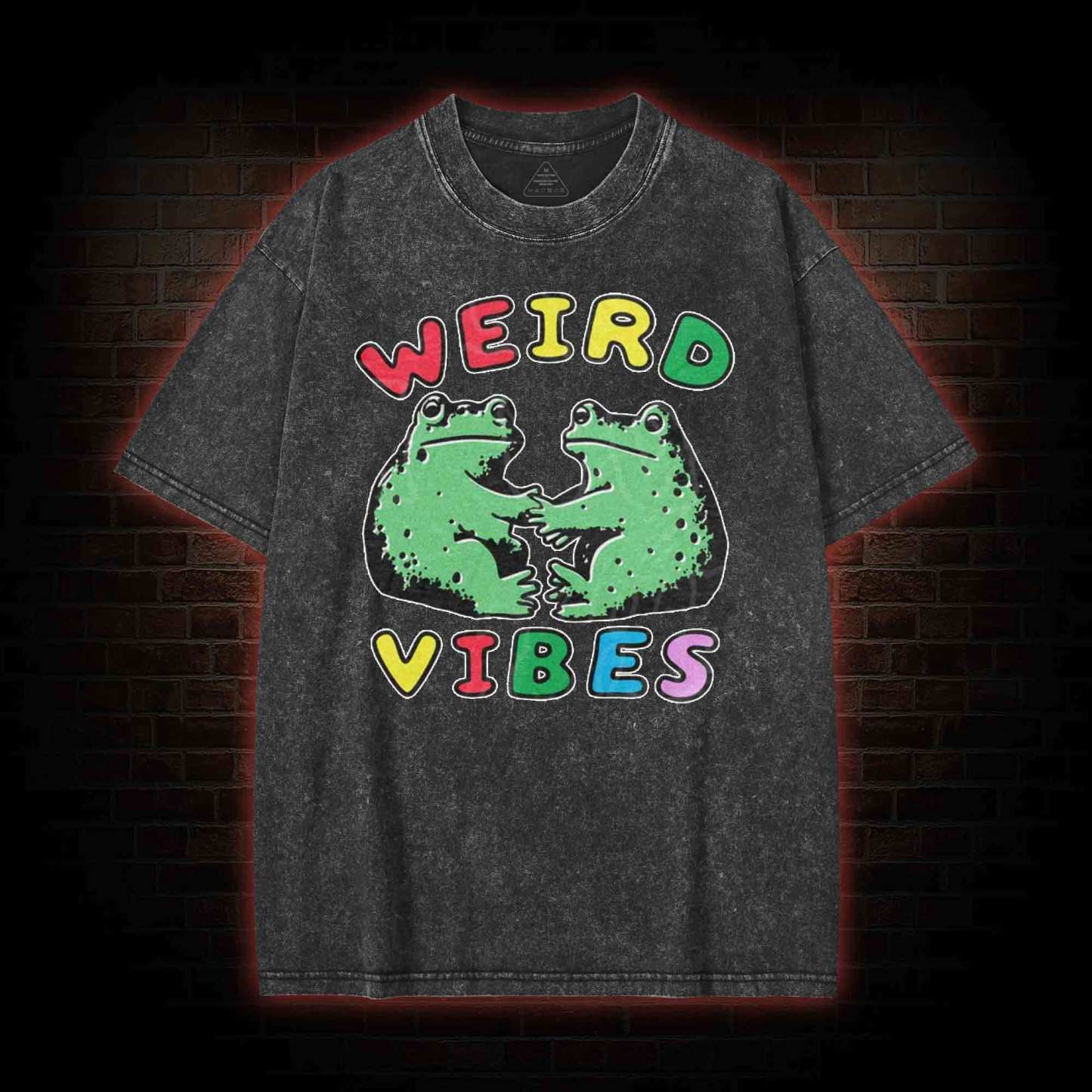 Funny Frog Cottagecore Washed T-shirt