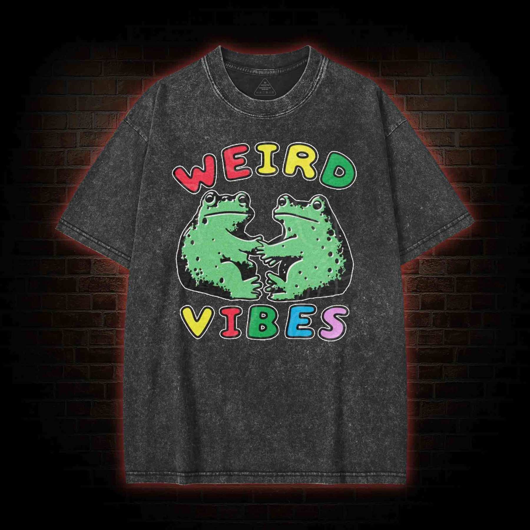 Funny Frog Cottagecore Washed T-shirt