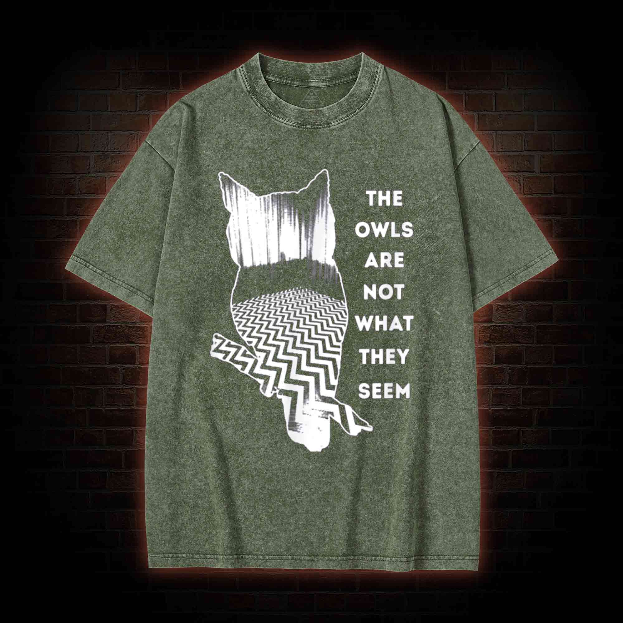 The Owls are Not What They Seem Washed T-shirt