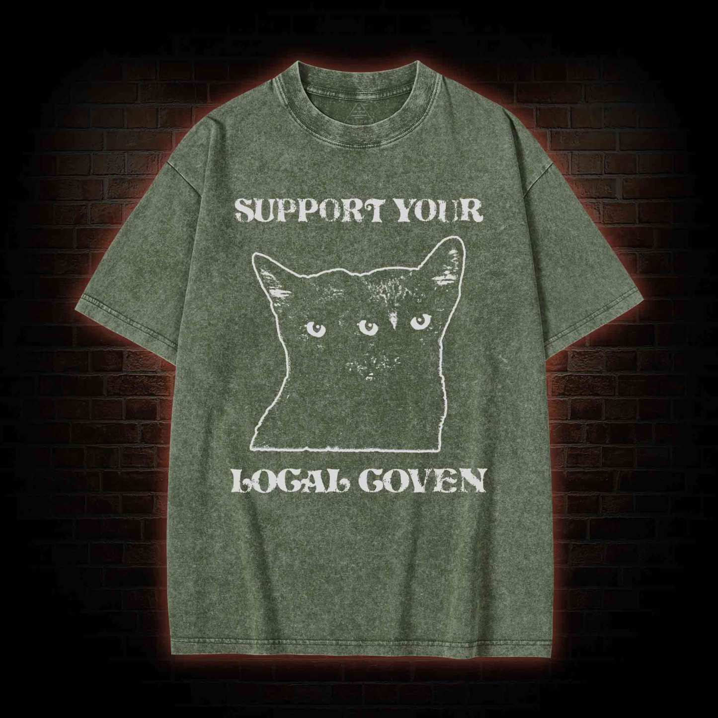  Support Your Local Coven Washed T-shirt