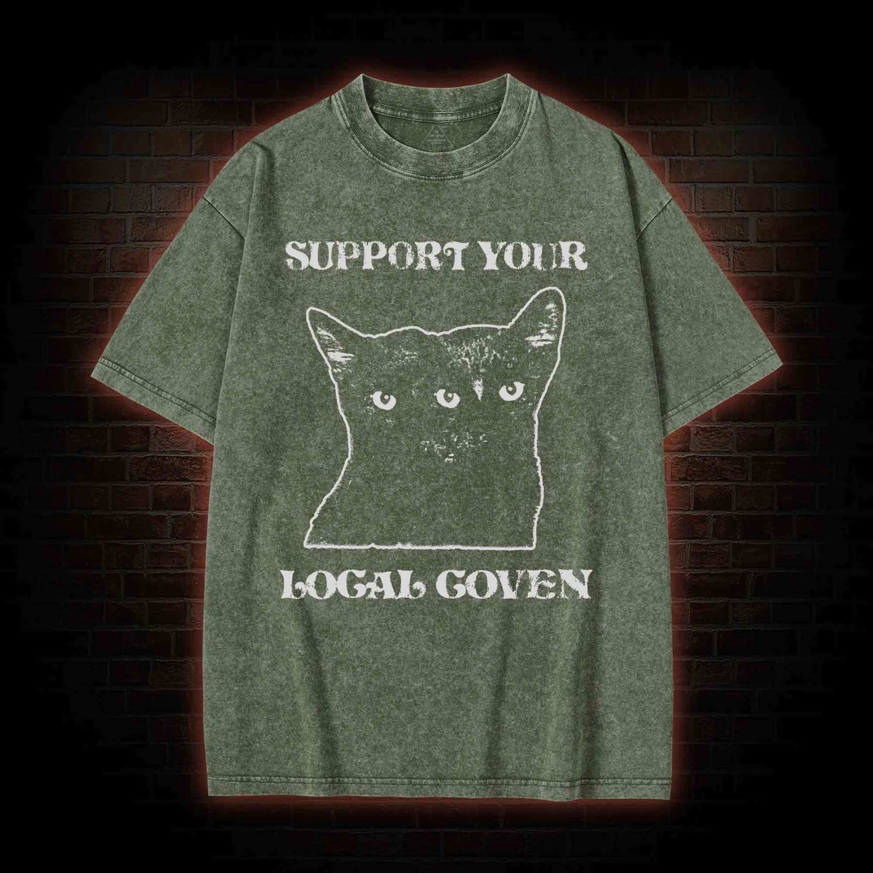  Support Your Local Coven Washed T-shirt
