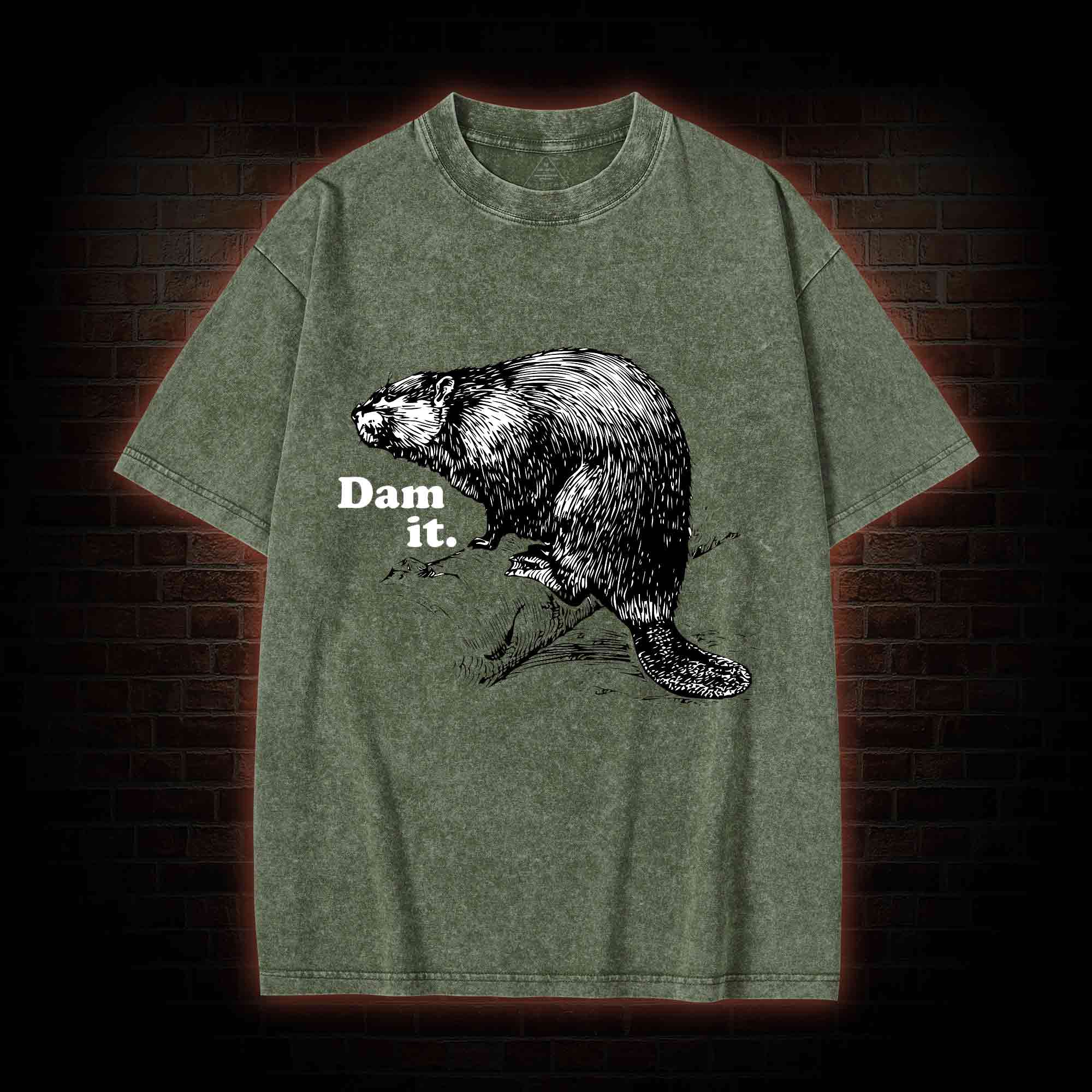 Dam It Washed T-shirt