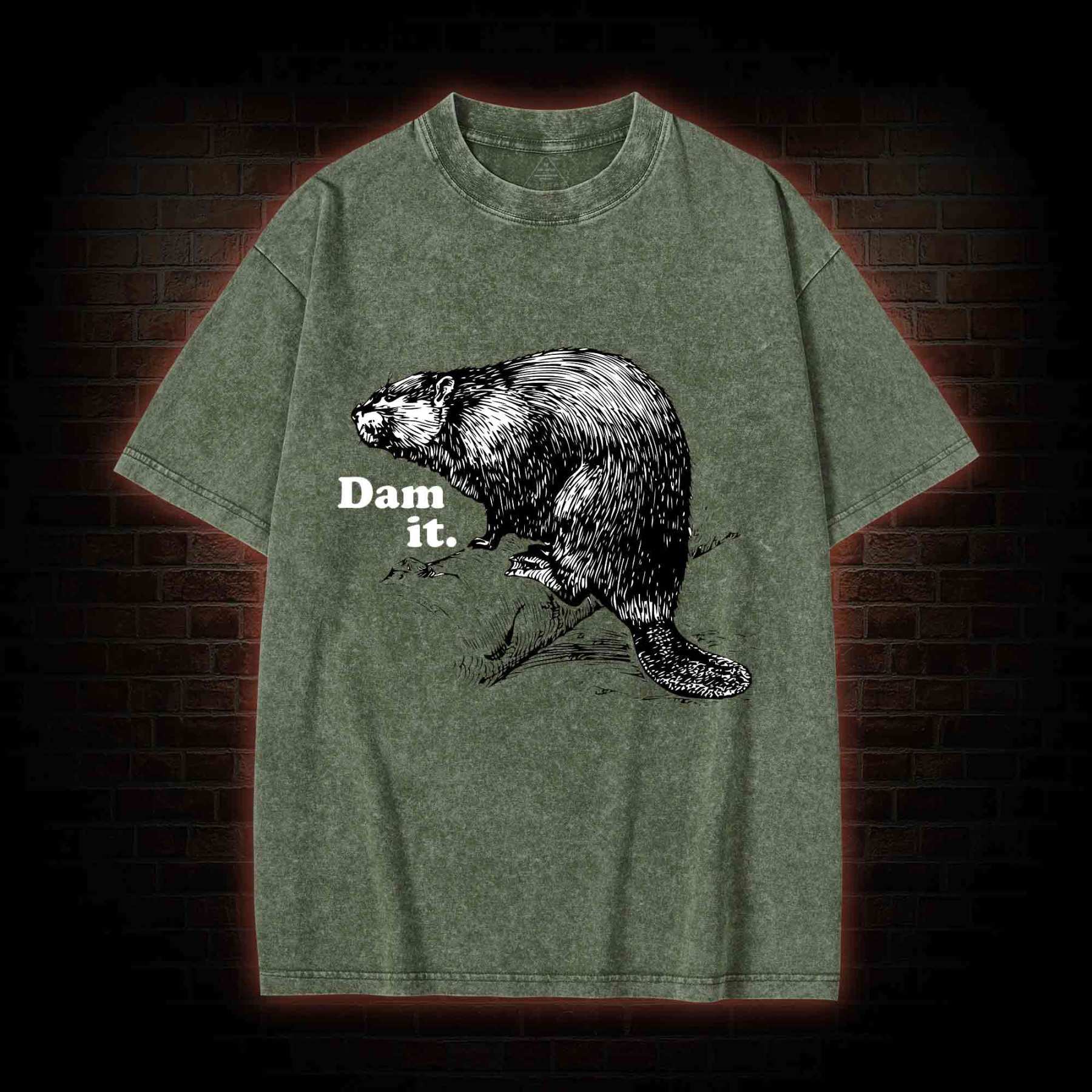 Dam It Washed T-shirt