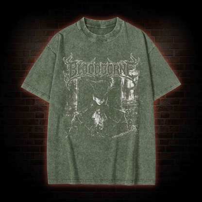 Retro The Hunt is Not Over Washed T-shirt