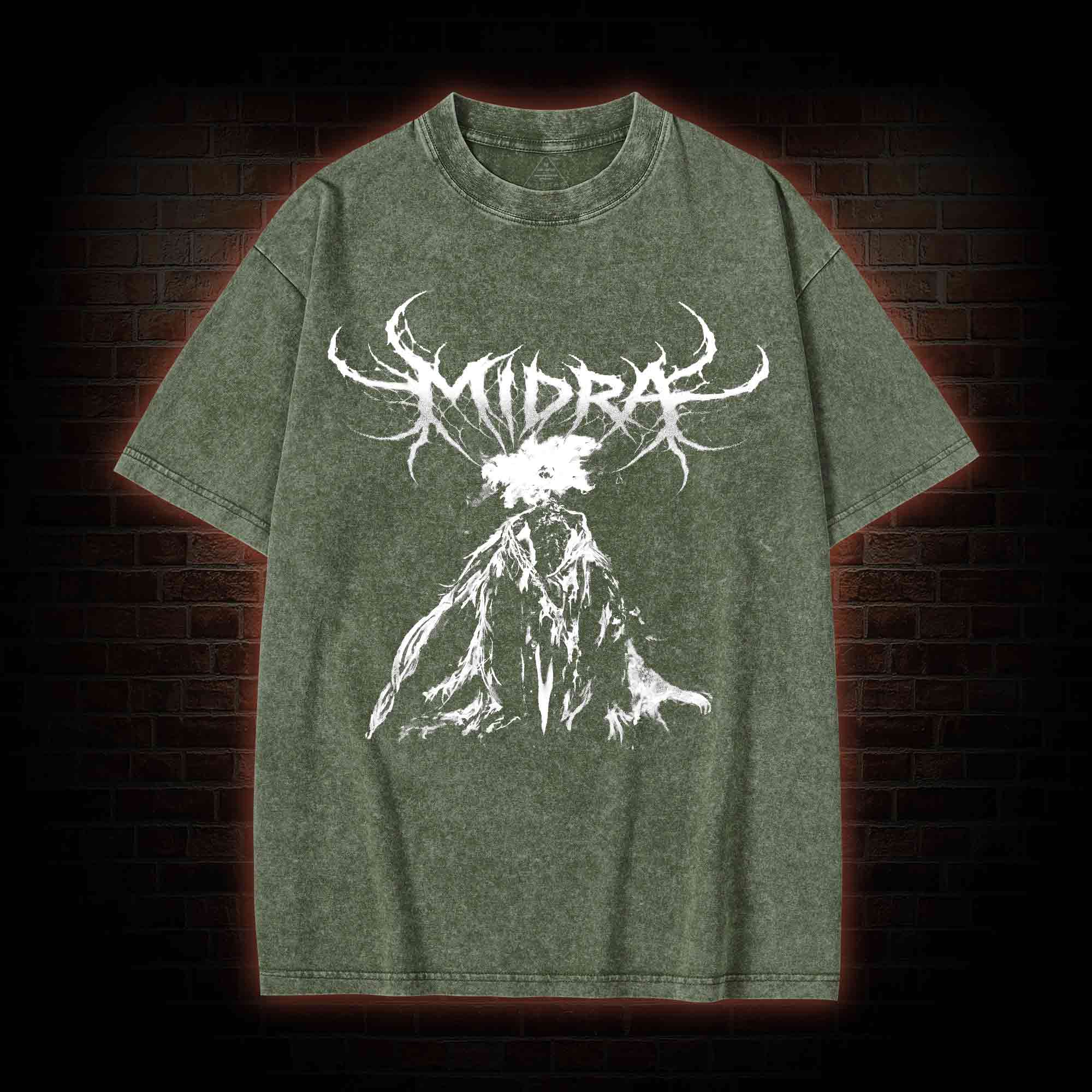 The Dark Moon Burns Washed T-shirt