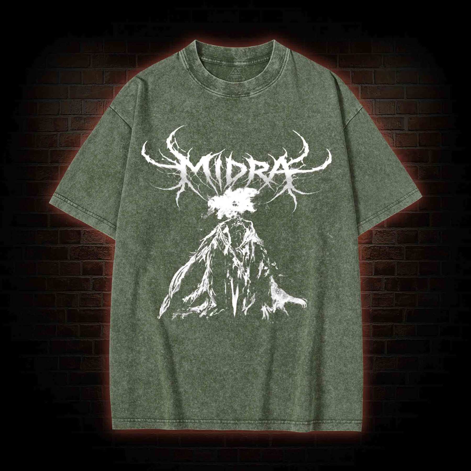 The Dark Moon Burns Washed T-shirt