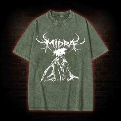 The Dark Moon Burns Washed T-shirt