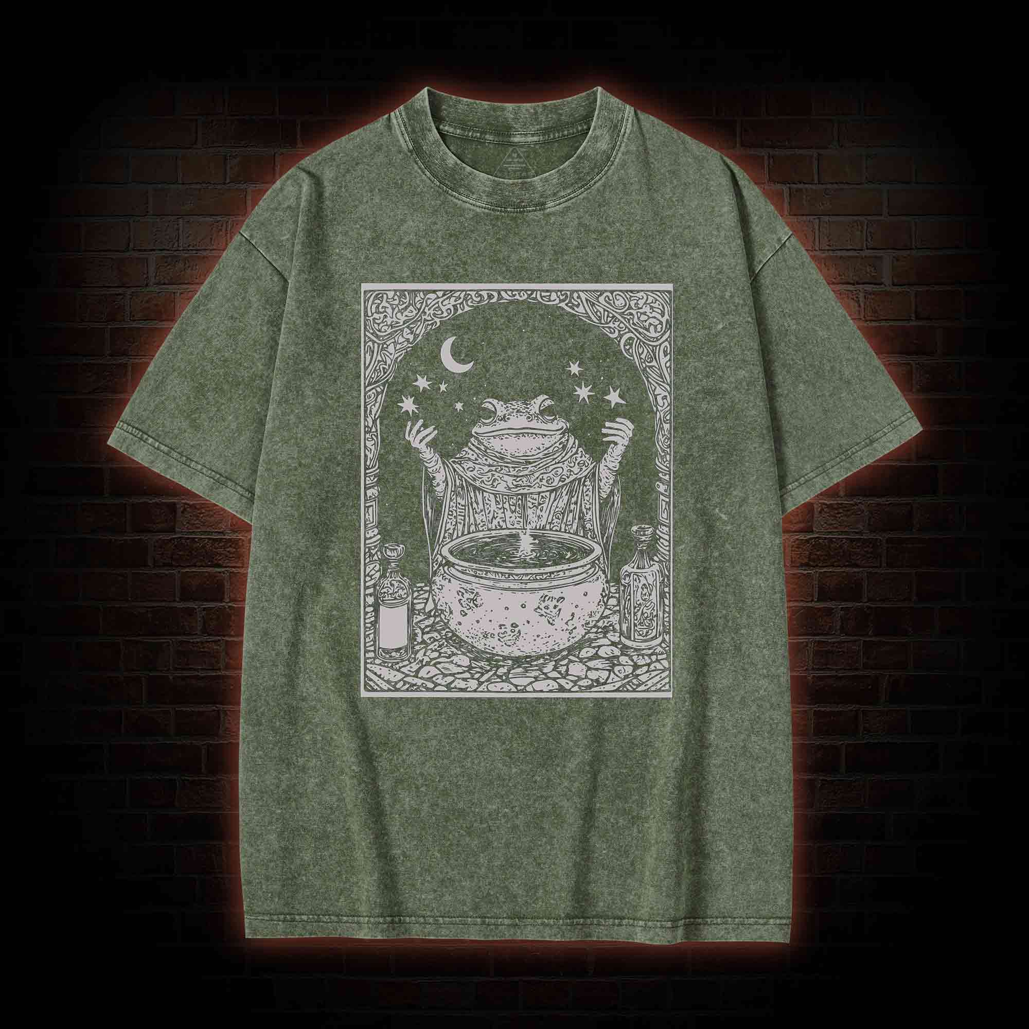 Frog Wizard Washed T-shirt