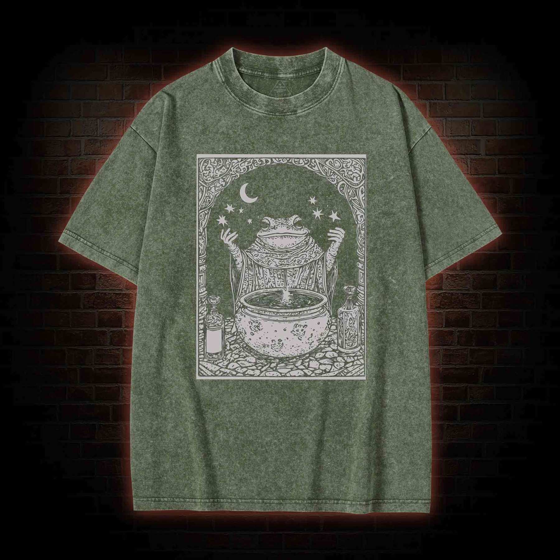 Frog Wizard Washed T-shirt