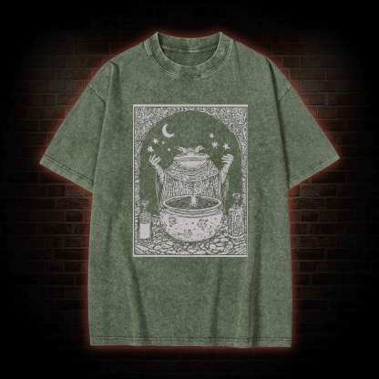 Frog Wizard Washed T-shirt