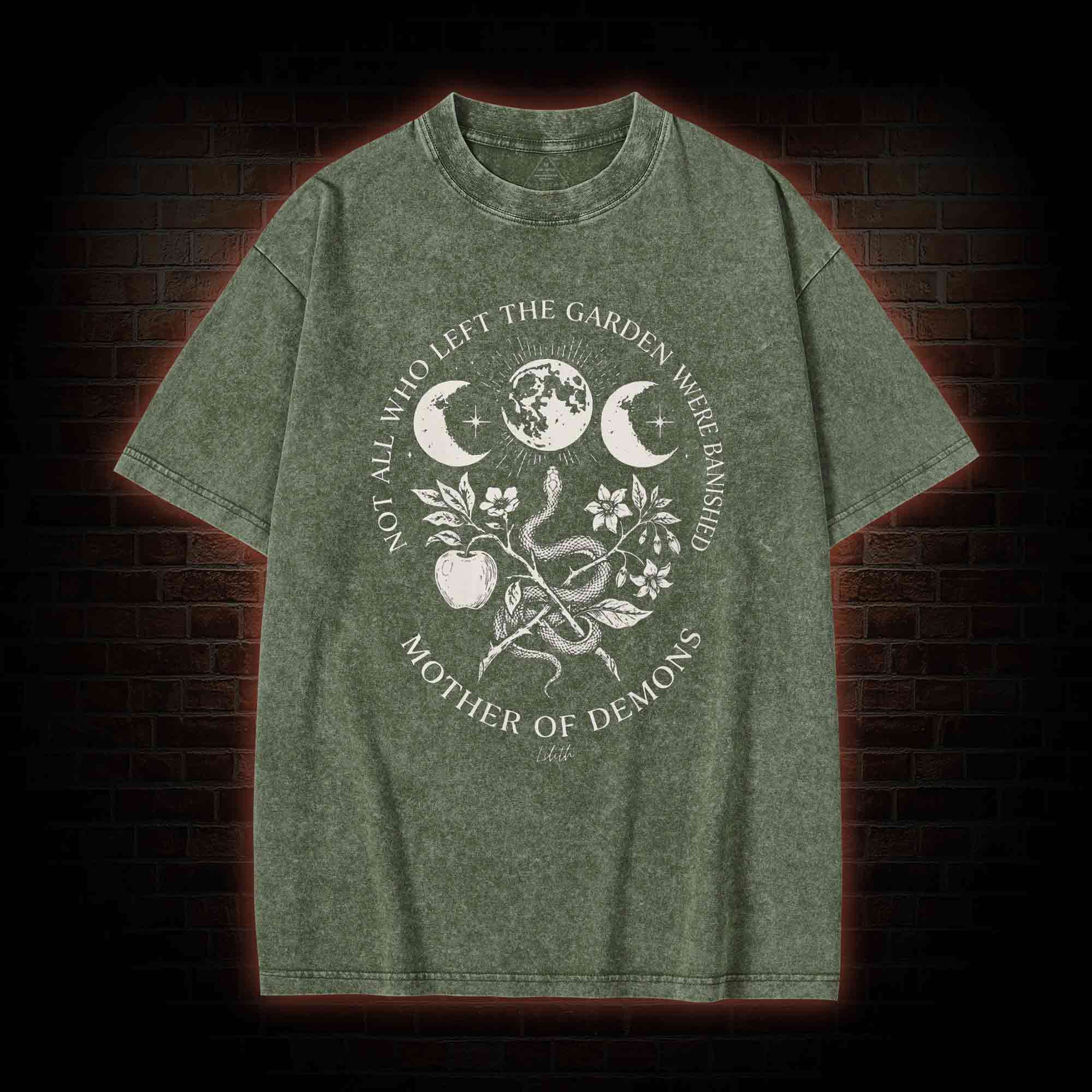 Not All Who Left the Garden were Banished Washed T-shirt