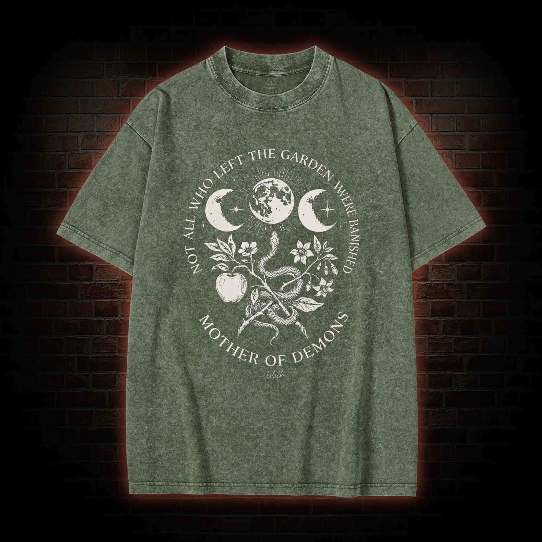 Not All Who Left the Garden were Banished Washed T-shirt