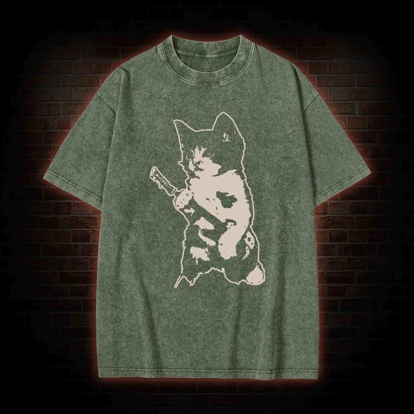 Rockstar Kitten Washed T-shirt