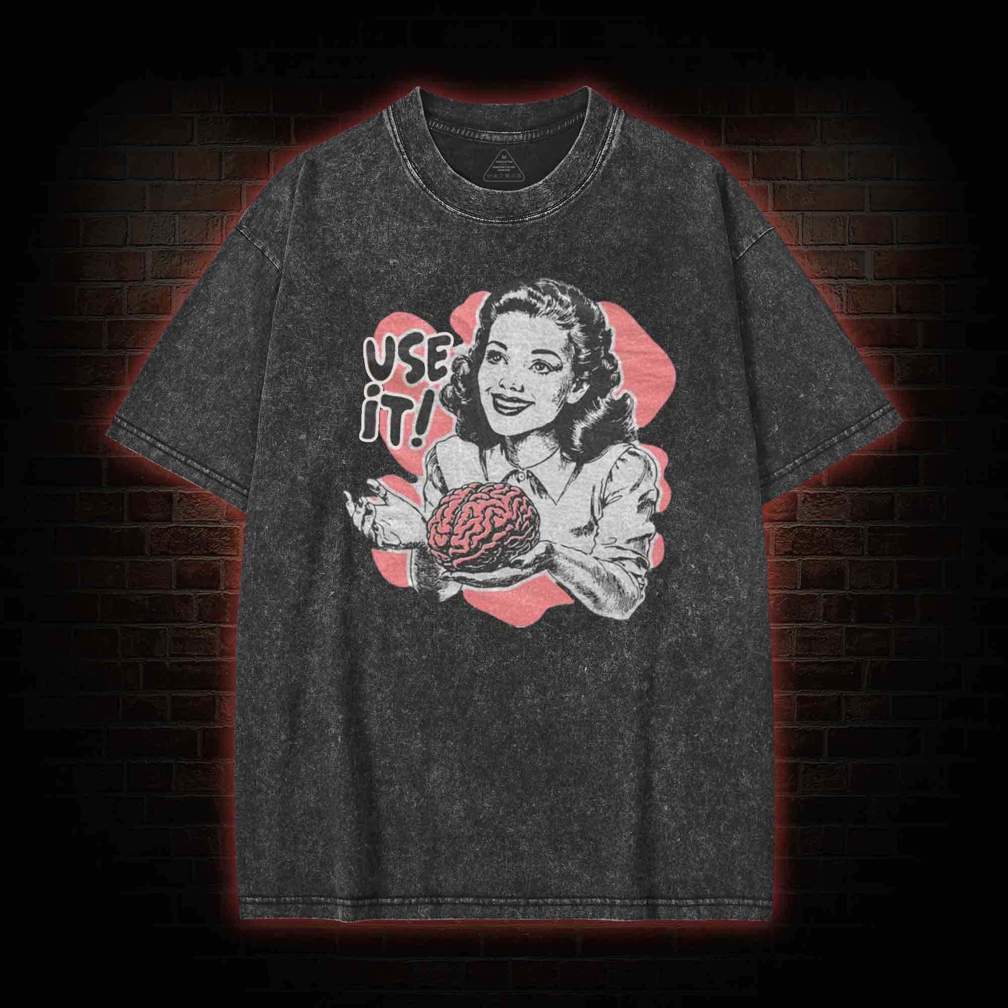 Use Your Brain Aesthetic Washed T-shirt