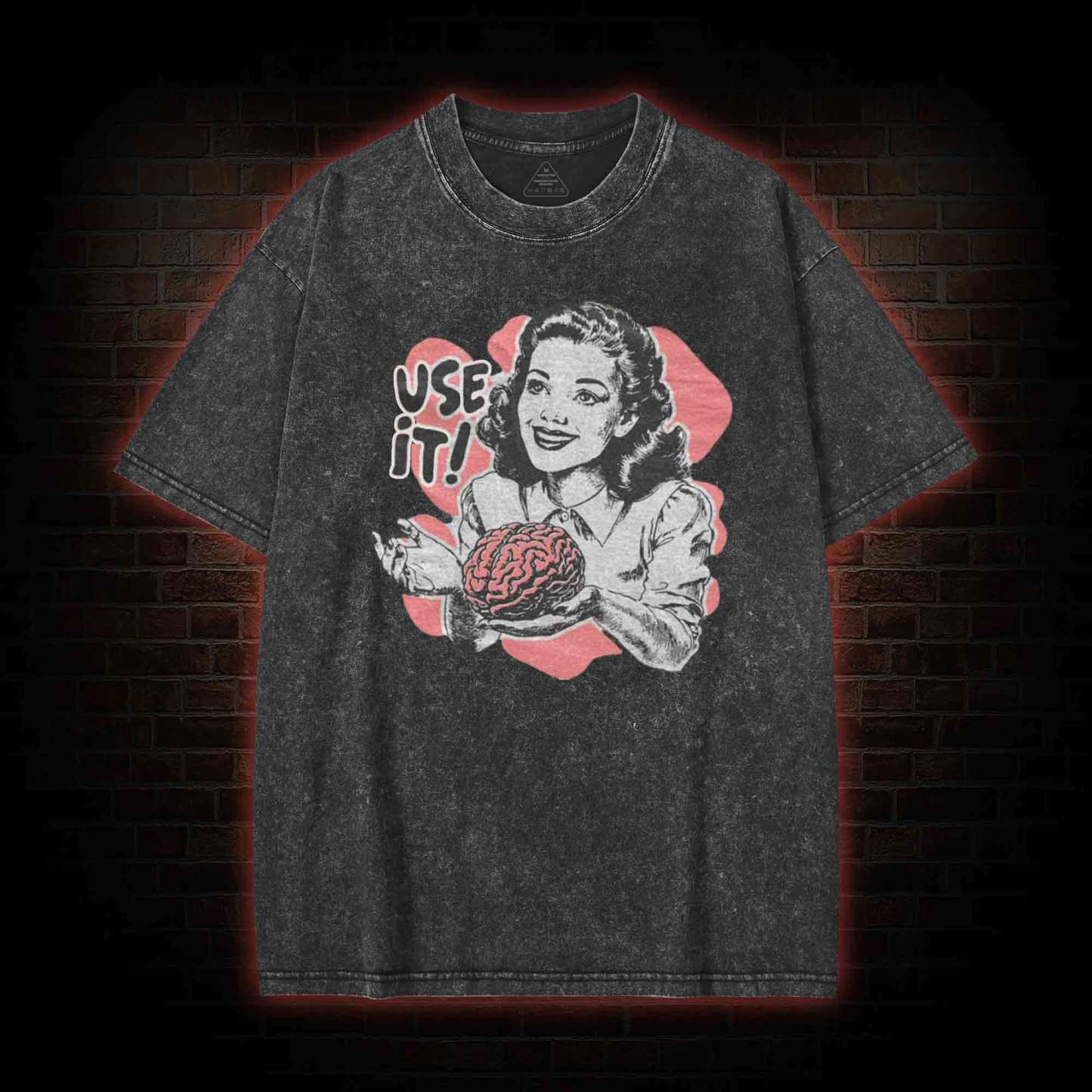 Use Your Brain Aesthetic Washed T-shirt