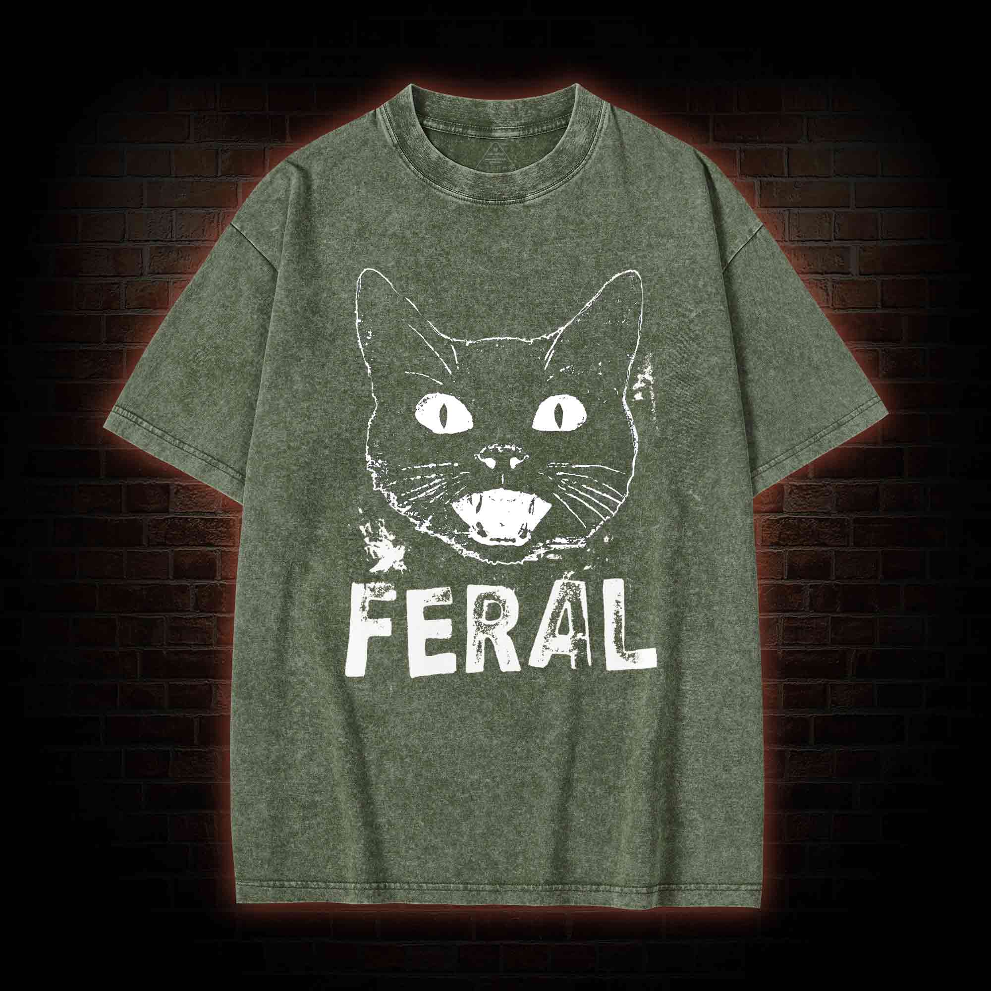Feral Cat Washed T-shirt