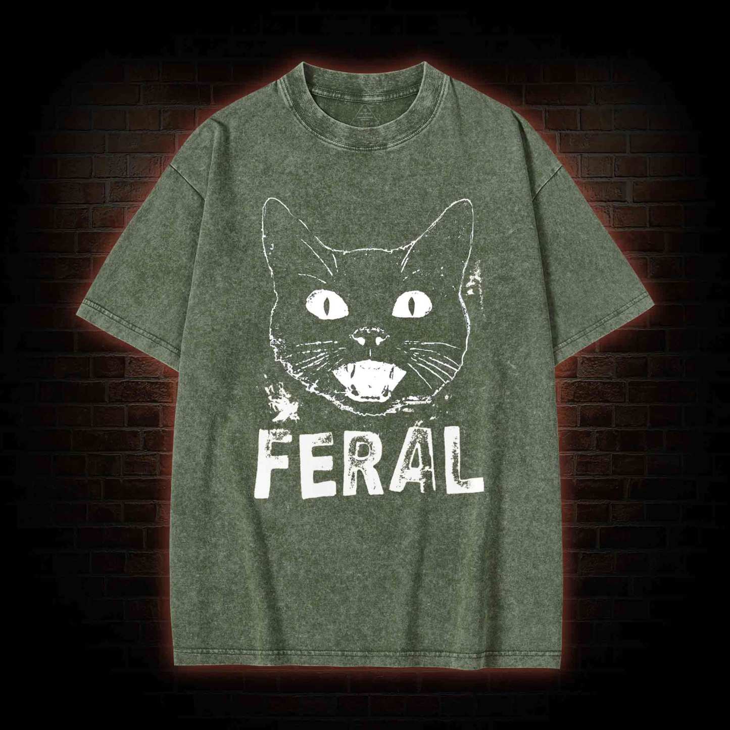Feral Cat Washed T-shirt
