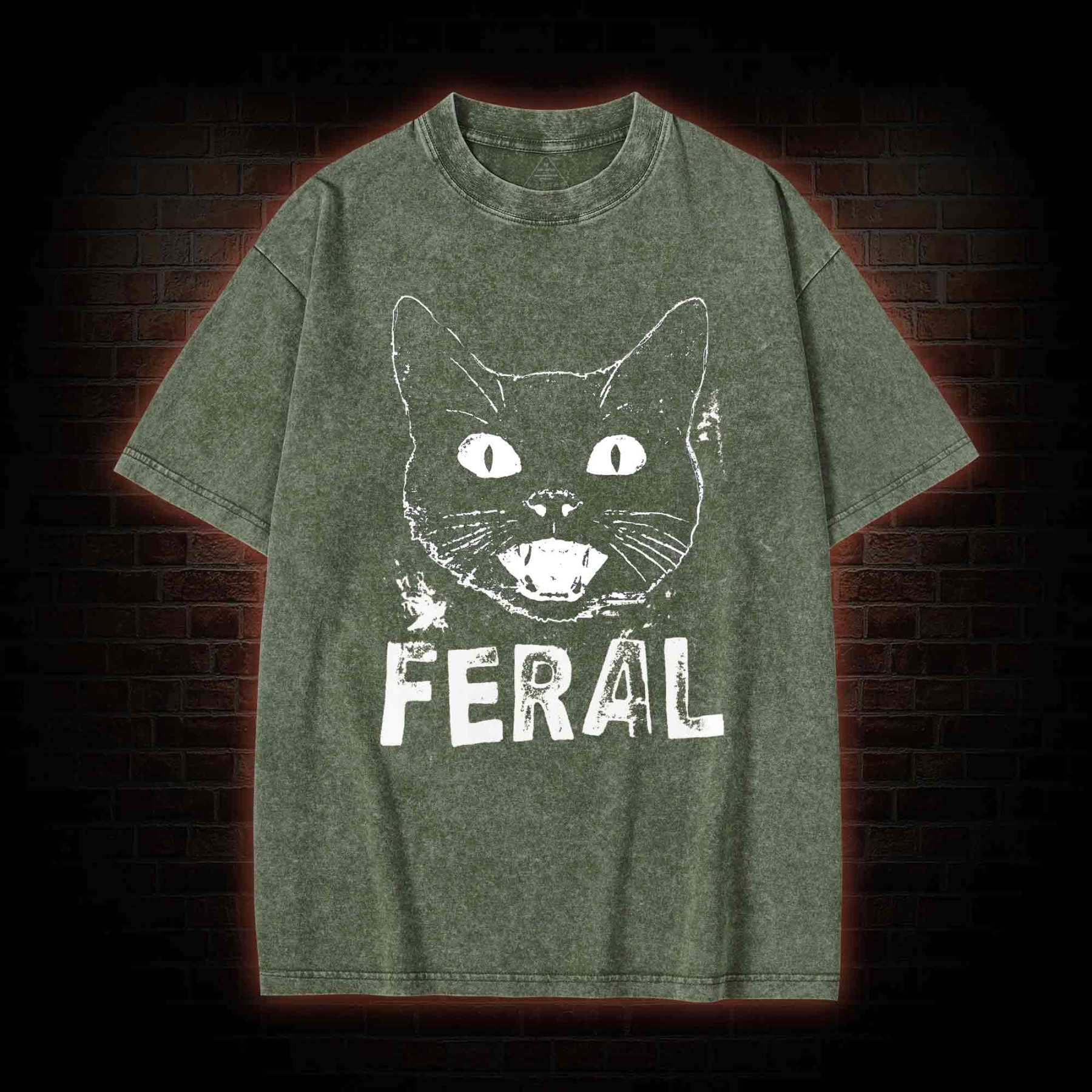 Feral Cat Washed T-shirt