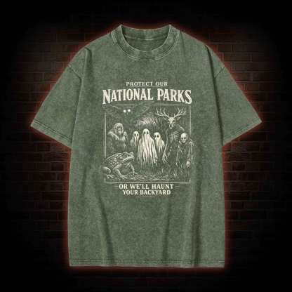 Protect Our National Parks Washed T-shirt